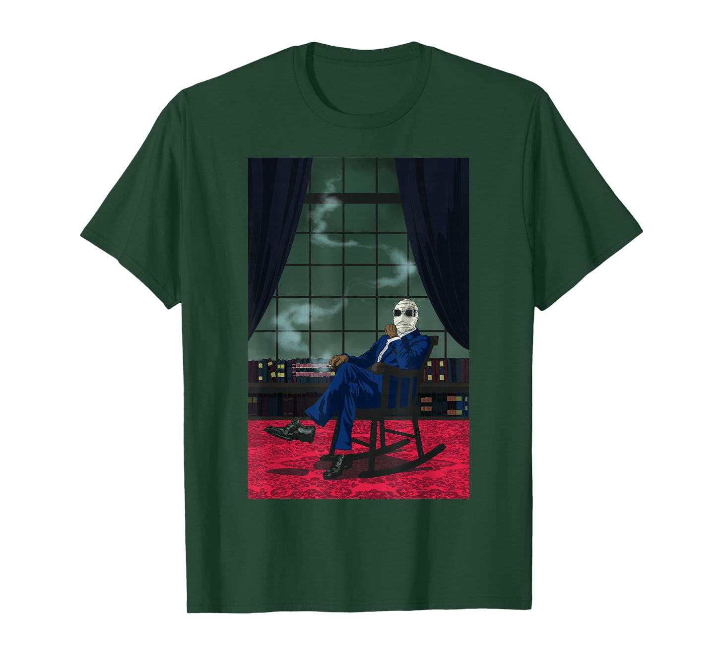 Universal Monsters Invisible Man Chair Portrait T-Shirt