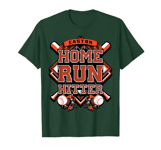Baseball Shirt Custom Name Easton Youth Birthday Boy Gift T-Shirt