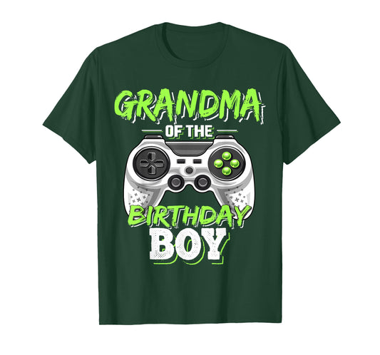 Grandma of the Birthday Boy Matching Video Game Birthday T-Shirt