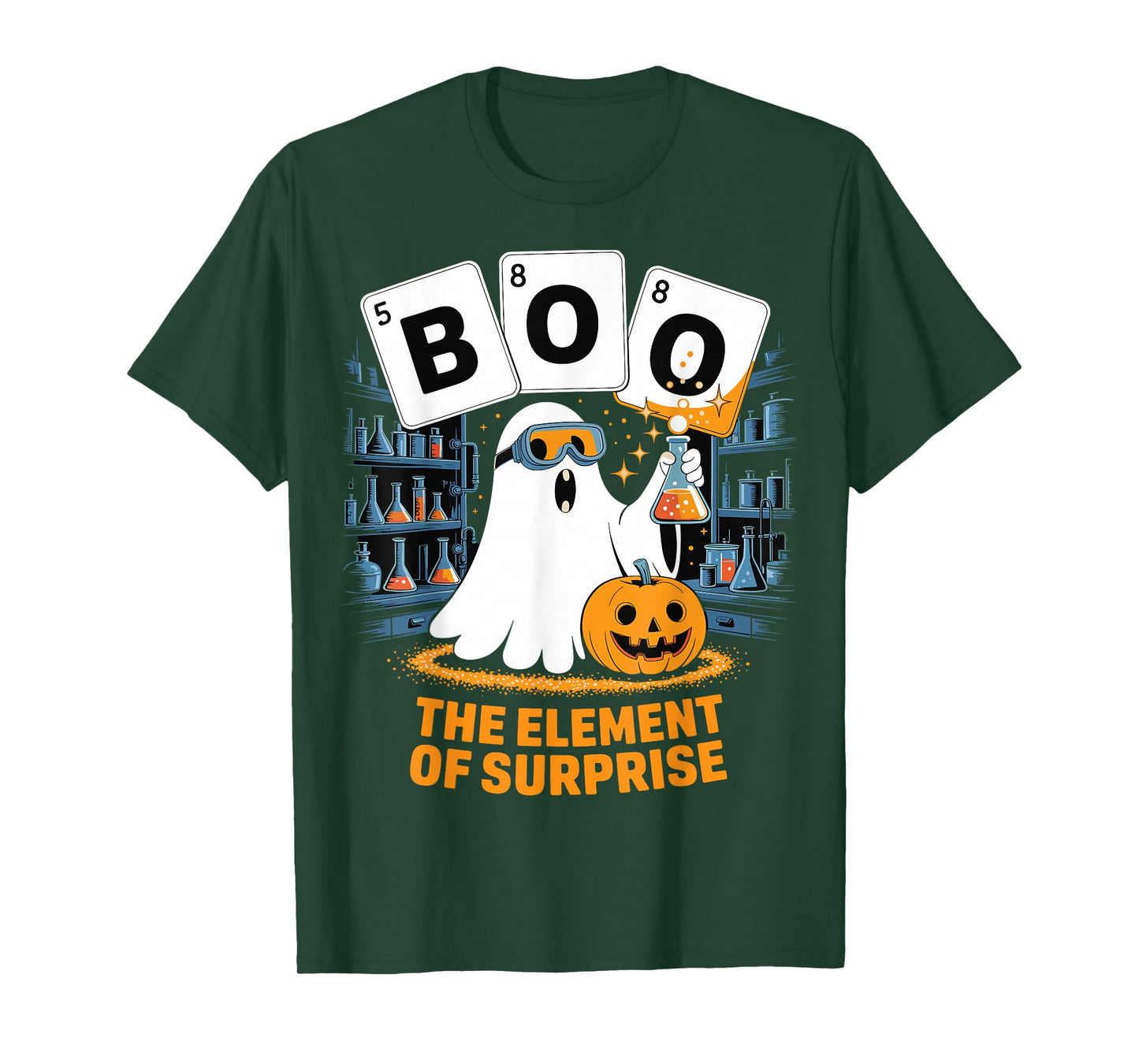 Chemistry Boo Ghost Element of Surprise Science Teacher Tee T-Shirt