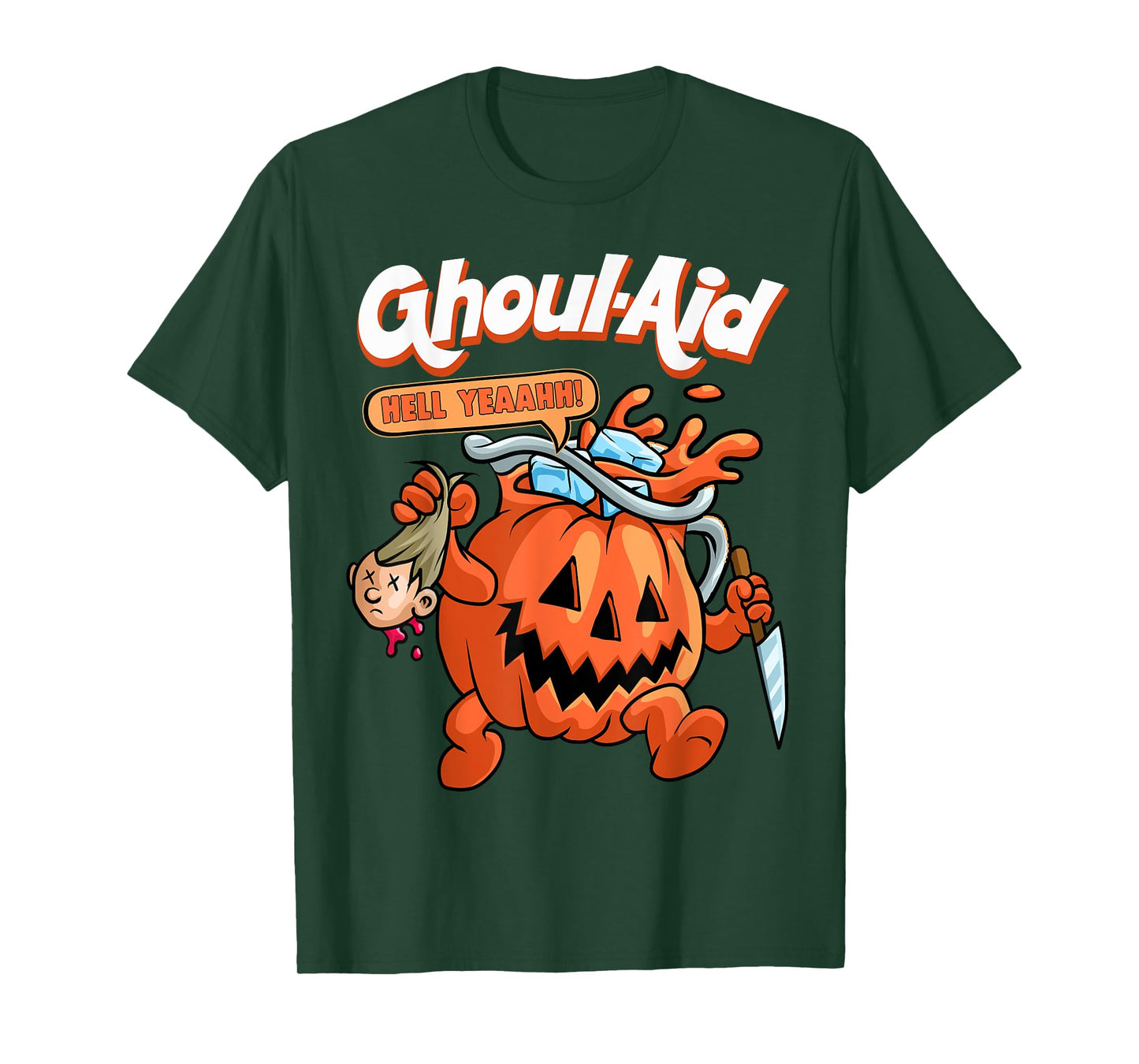 Cool Ghoul Aid Funny Ghoul Pumpkin Cute Meme Halloween T-Shirt