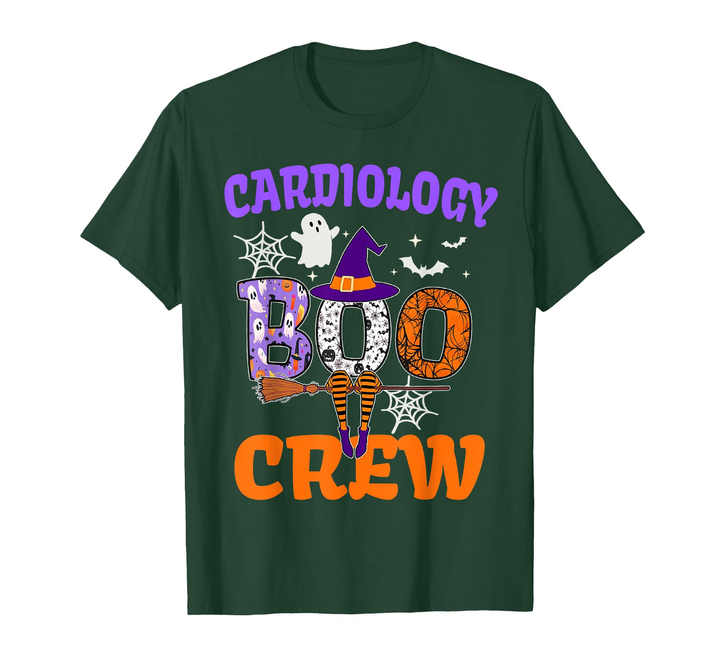 Cardiology Boo Crew Spooky Ghost Halloween Squad Costume T-Shirt