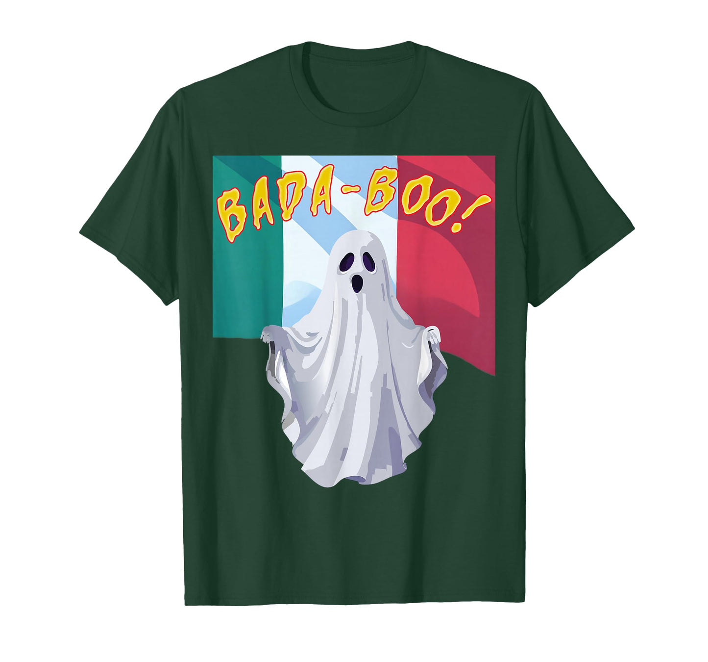 Funny Bada Boo Italian American Halloween Costume T-Shirt