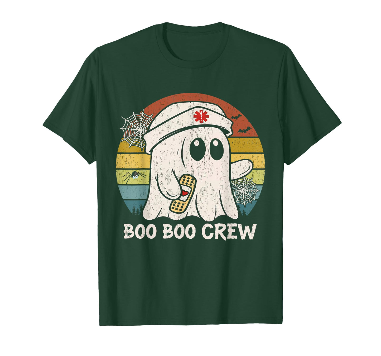 Boo Boo Crew Nurse Shirt Funny Ghost Women Halloween Nurse T-Shirt