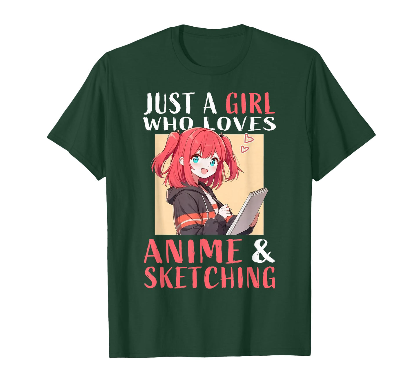 Anime and Sketching for Girls Teens Manga Kawaii Japan T-Shirt