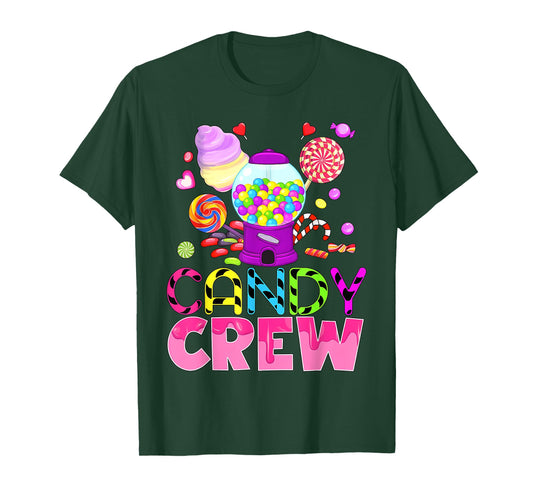 Candy Crew Funny Candy Security Girl Boy Kid Teen Women T-Shirt
