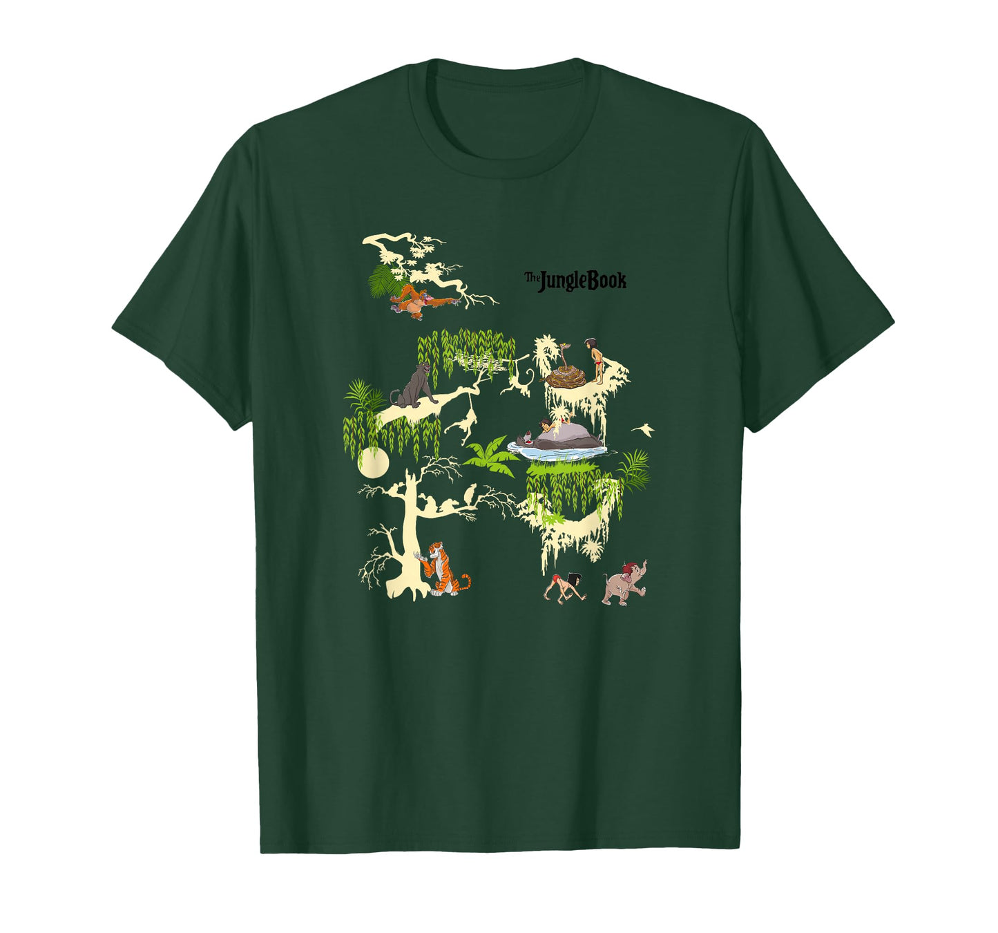 Disney The Jungle Book Scenes Group Poster T-Shirt