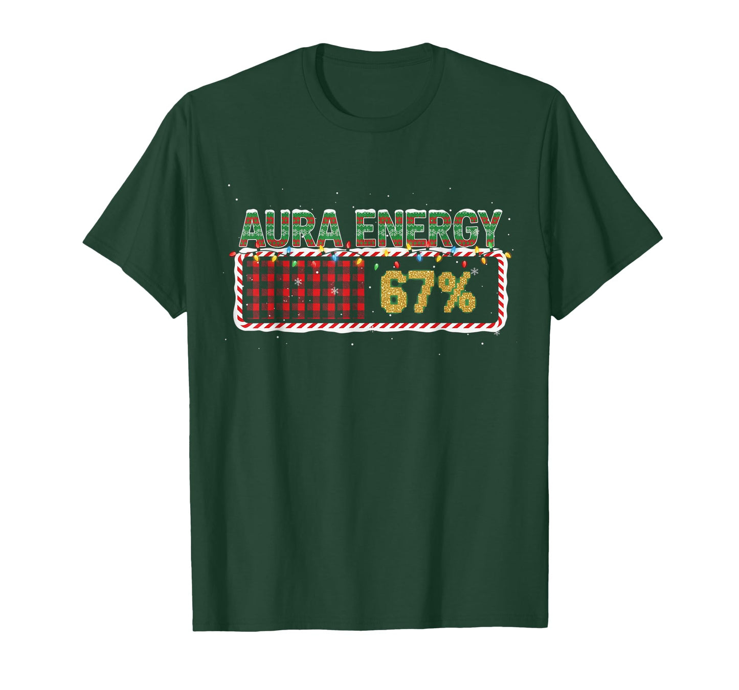 Funny Aura Energy 67 Christmas Holiday Women Kids Xmas T-Shirt