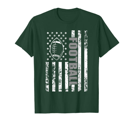 American Flag football Patriotic football T-Shirt
