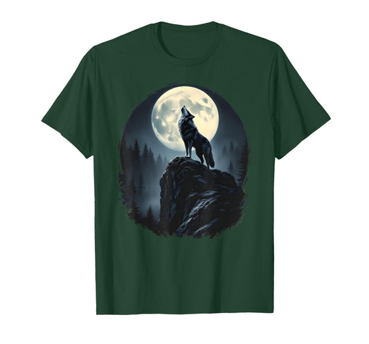 Wolf Forest Moon T-Shirt