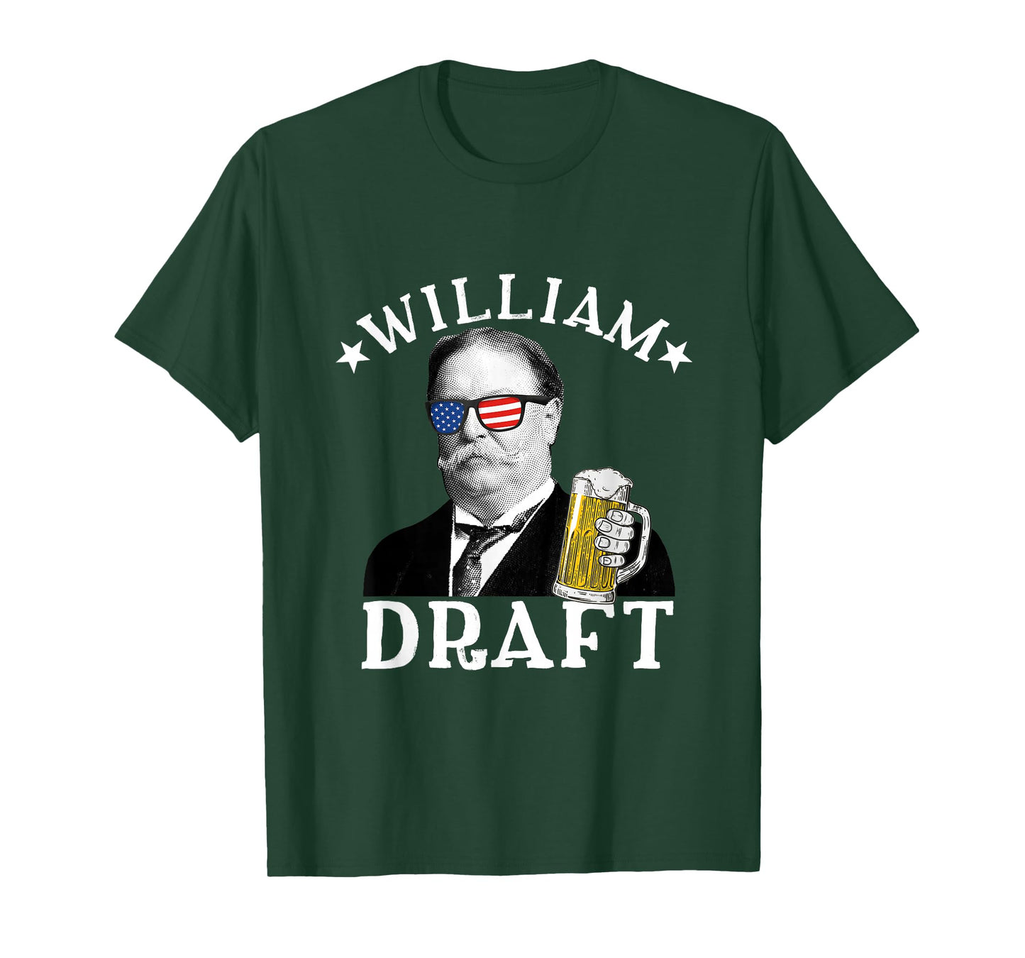 William Draft Drinking President William Howard Taft T-Shirt