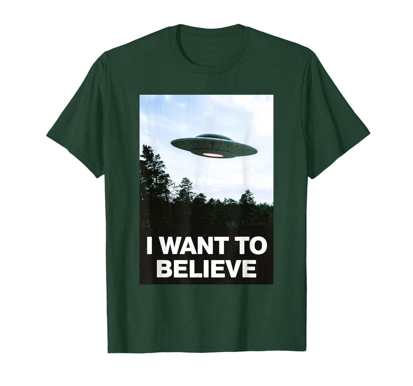 I Want to Believe T-Shirt I Aliens UFO Area 51 Roswell T-Shirt