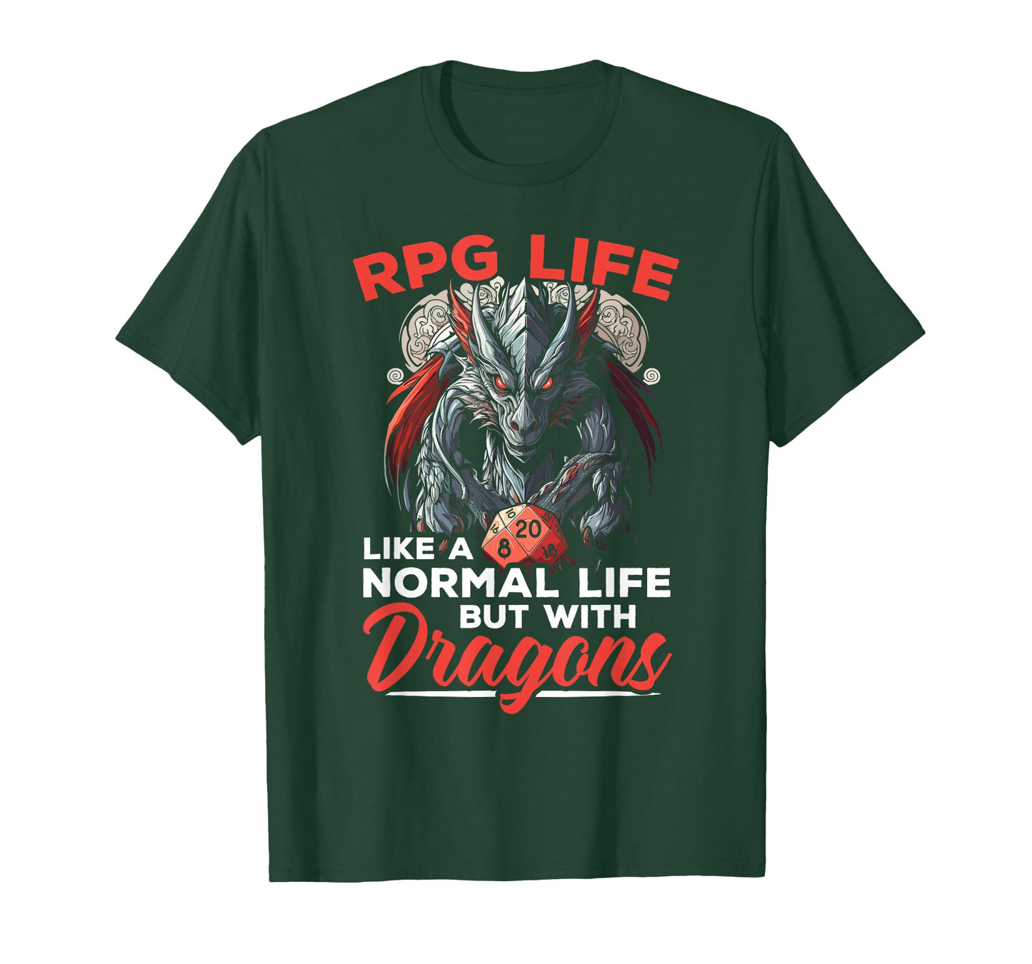 RPG Gaming Role Playing D20 Tabletop Games Funny RPG Gamer T-Shirt