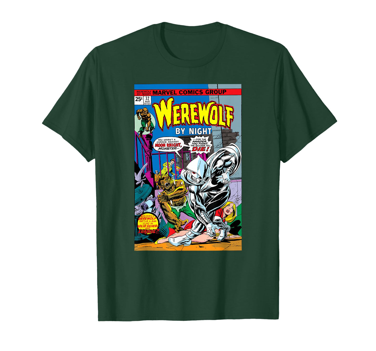 Marvel Moon Knight Werewolf by Night Vintage Comic Halloween T-Shirt