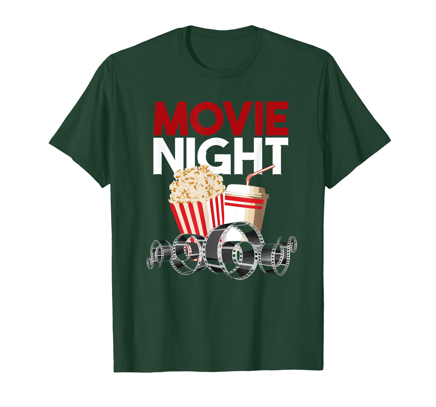 Movie Night Family Popcorn Apparel Gift T-Shirt