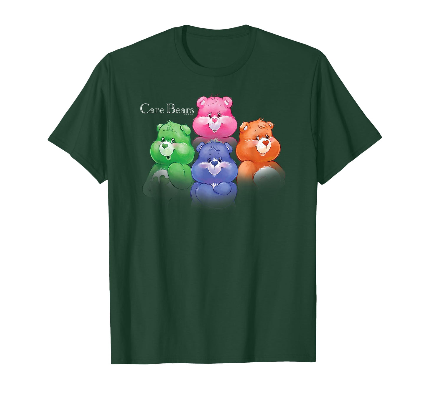Care Bears Vintage Album Cover Rock Band Cartoon T-Shirt