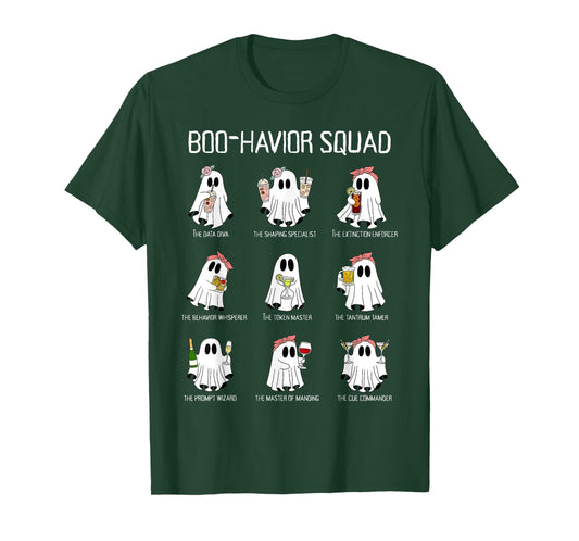 Boo-Havior Squad Behavior Analysis Ghost RBT ABA Halloween T-Shirt