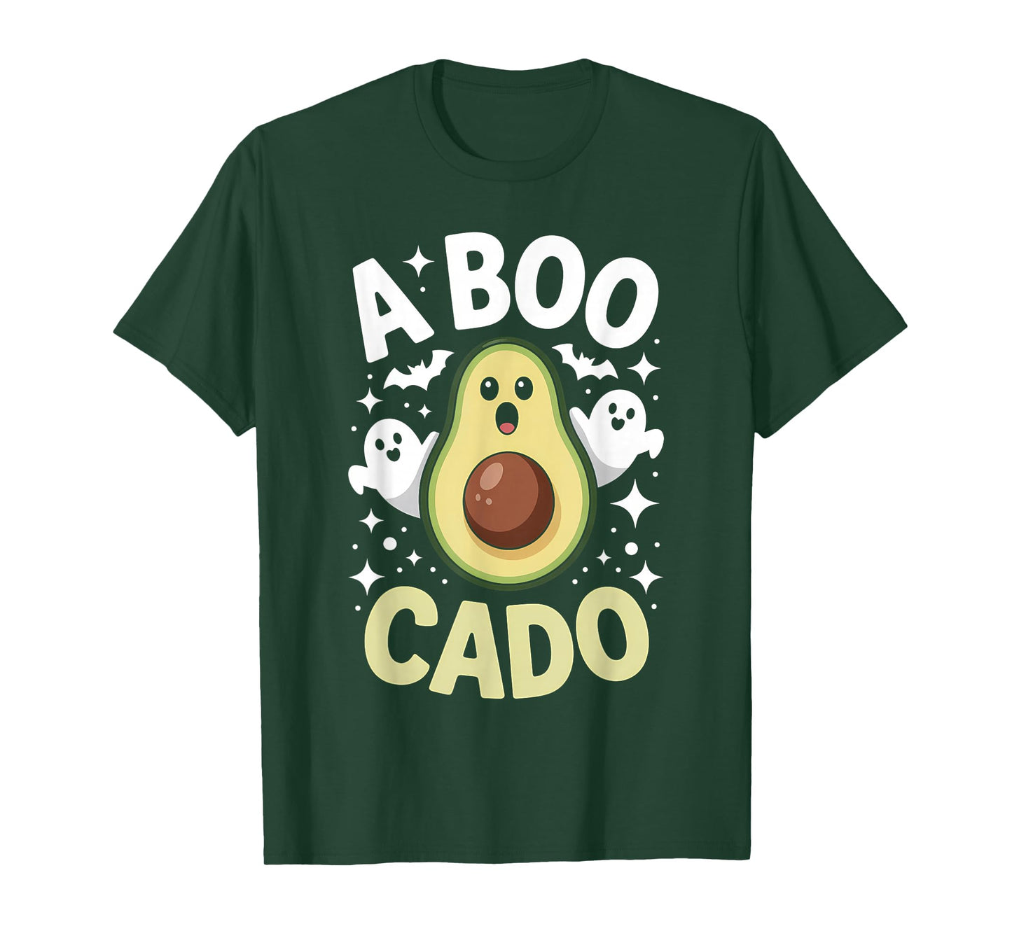 Avocado Ghost Halloween Funny A Boo Cado Costume T-Shirt