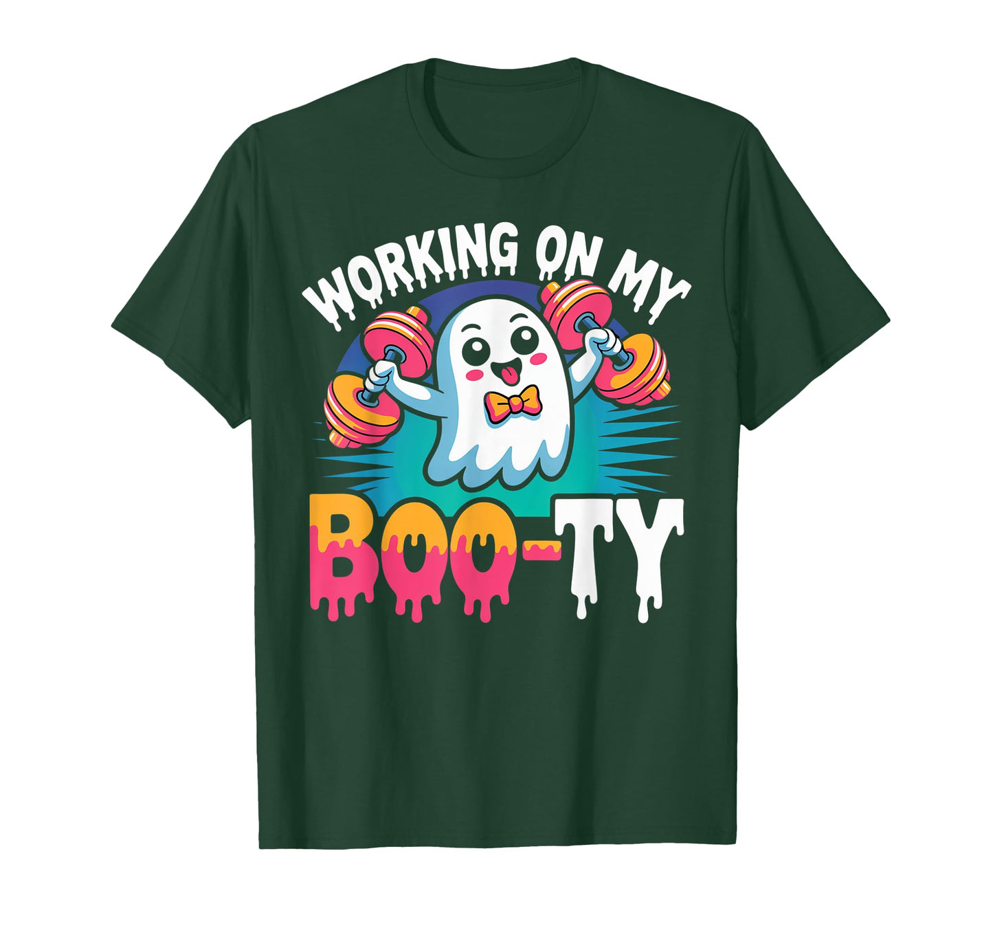 Funny Halloween Ghost Gym Skeleton Halloween Party Matching T-Shirt