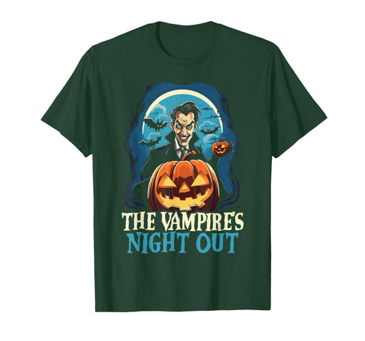 Dracula Halloween Scary Trick Or Treat Spooky Vampire T-Shirt