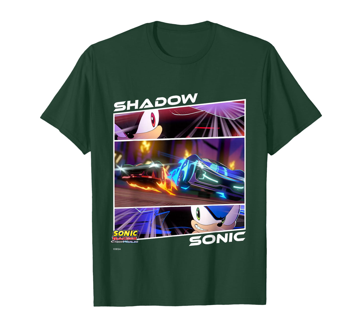 Sonic Racing CrossWorlds - Shadow Vs. Sonic, Head-to-Head T-Shirt