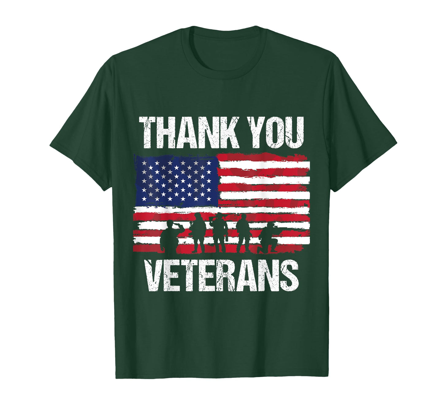 Thank You! Veterans Day & Memorial Day Partiotic Military T-Shirt