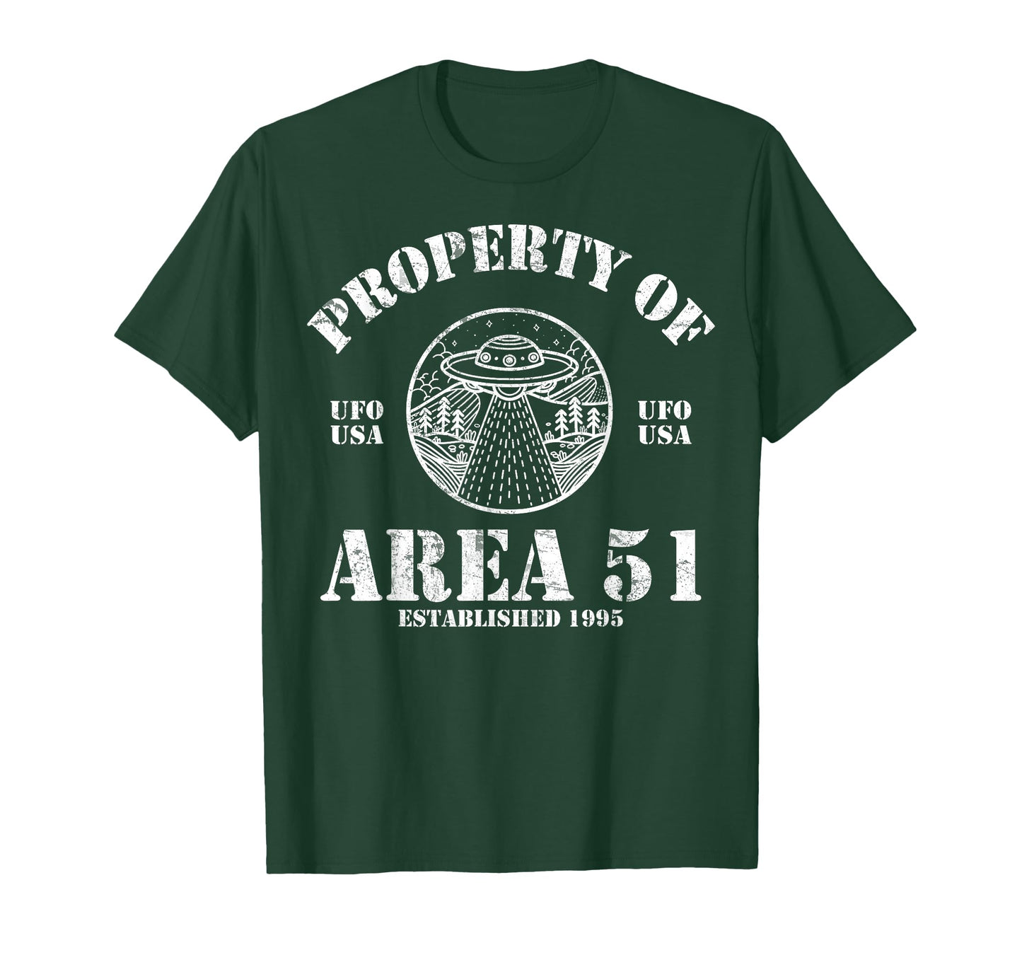 Property Of Area 51 UFO Alien Believer UFO T-Shirt