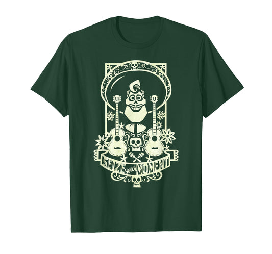 Disney Pixar Coco Ernesto De La Cruz Seize Your Moment Logo T-Shirt
