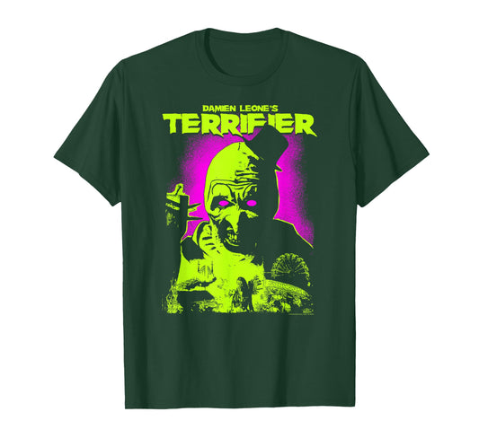 Terrifier Glowing Eyes Art Neon Poster Horror T-Shirt