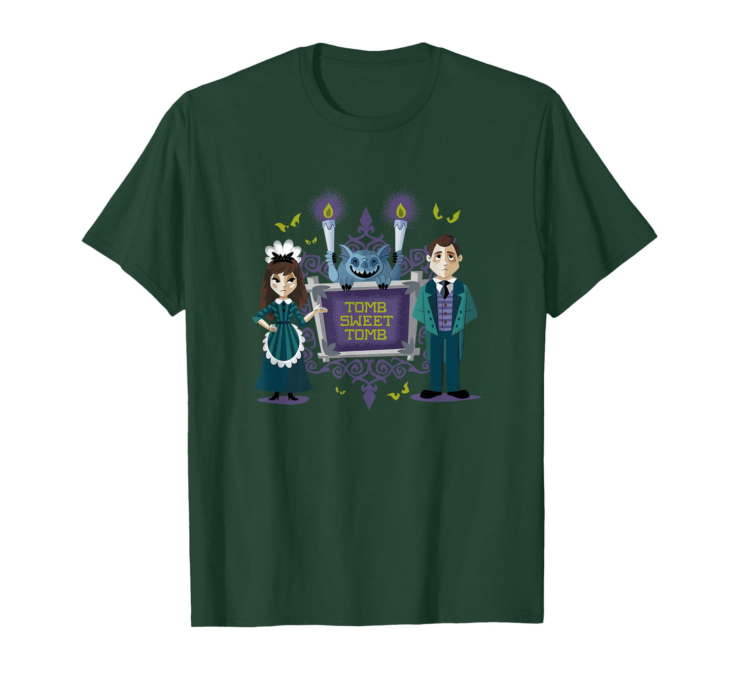 The Haunted Mansion Tomb Sweet Servants & Gargoyle Shot T-Shirt