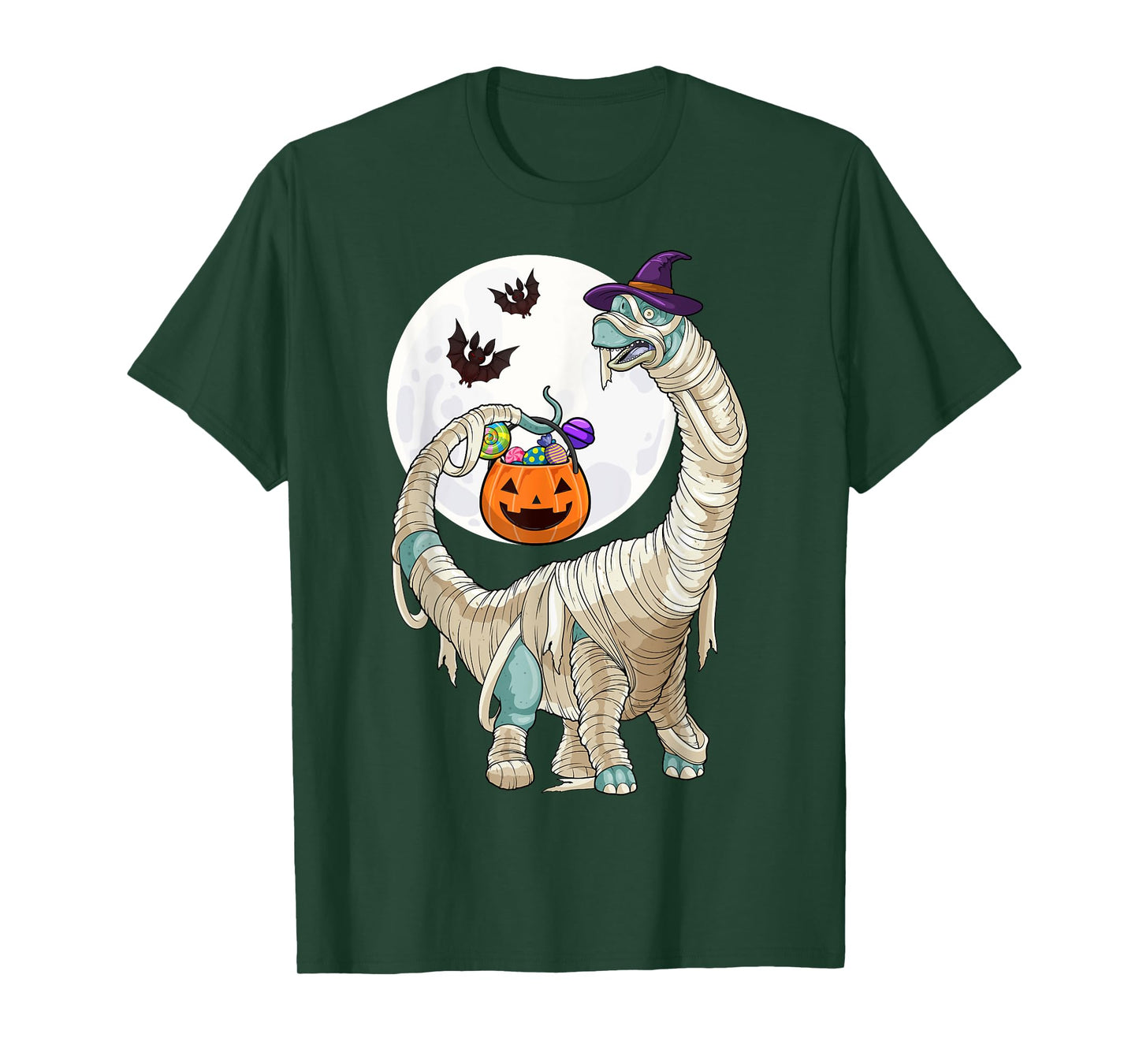 Halloween Zombie Mummy Dinosaur Witch Scary Boys Girls Kids T-Shirt