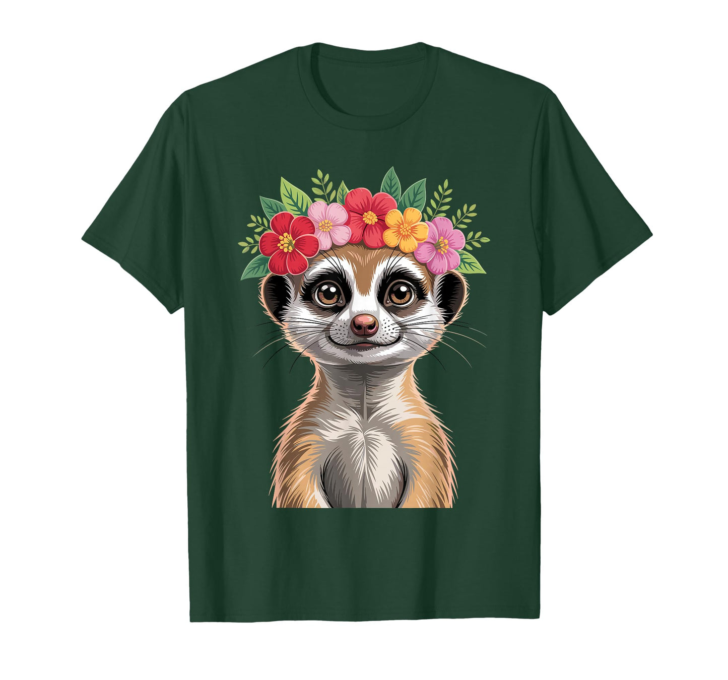 Meerkat Art for Women Girls Wildlife Animal Meerkat Lover T-Shirt