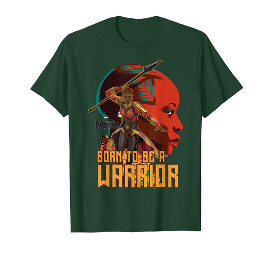 Marvel Black Panther Movie Okoye Profile Graphic T-Shirt T-Shirt