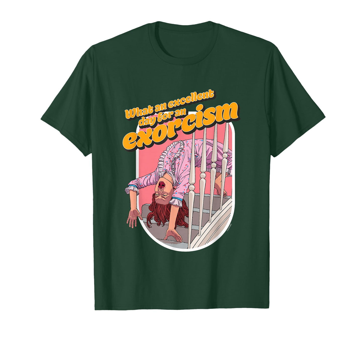 The Exorcist What An Excellent Day For An Exorcism Stairs T-Shirt