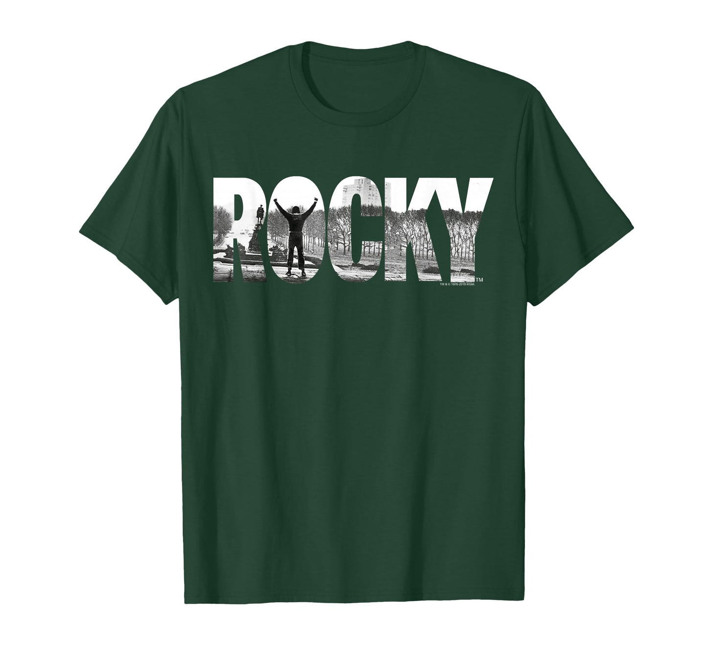 Rocky Black Classic Fit T-Shirt, Cotton Crew Neck, Adult Graphic Tee