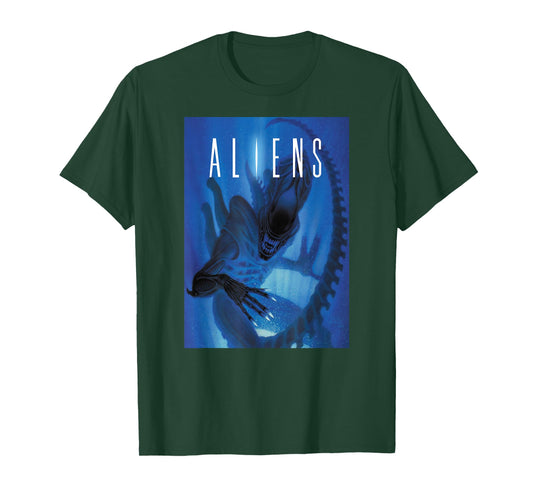 Aliens Xenomorph Blue Light T-Shirt