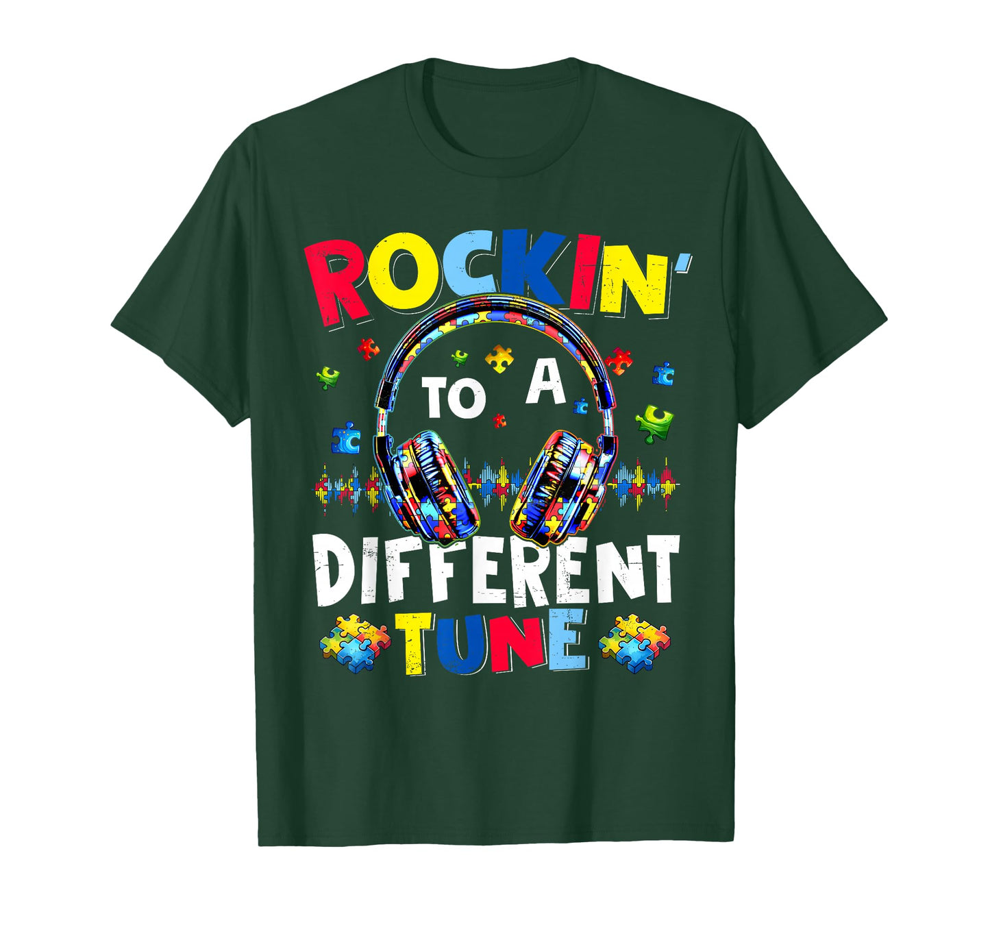 Rockin' To A Different Tune Autistic Autism Gamer Boys T-Shirt