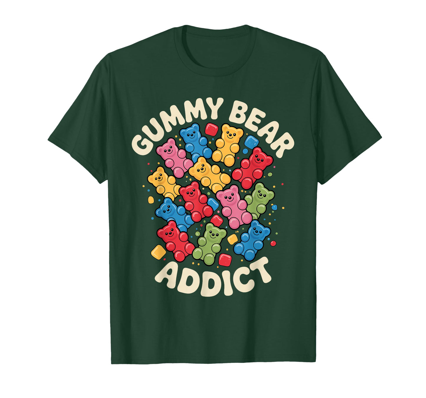 Funny Gummy Bear Art for Men Women Kids Candy Bears Gummies T-Shirt