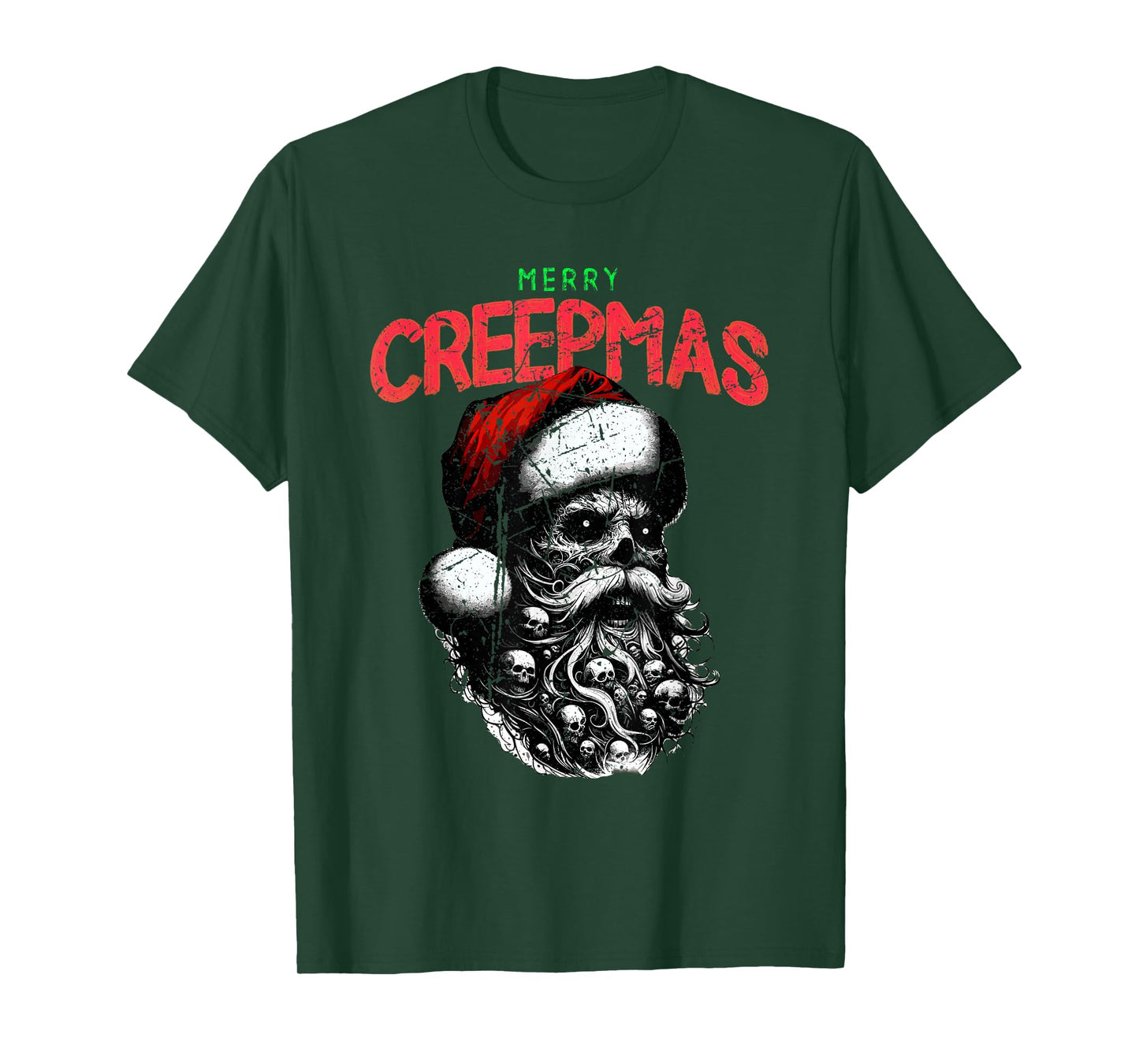 Merry Creepmas Creepy Christmas Horror Movie Fan Gifts T-Shirt