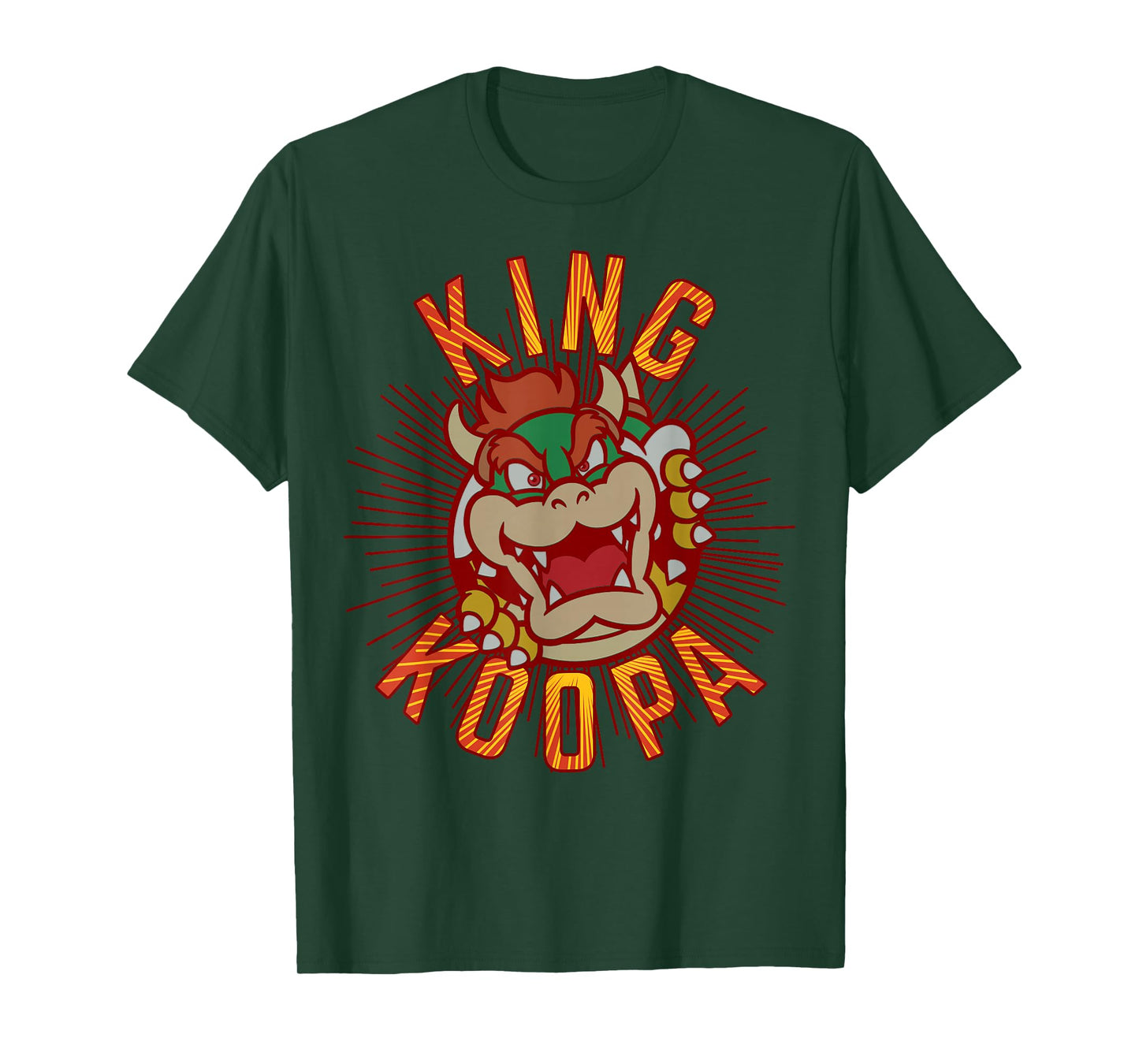 Super Mario King Koopa Bowser Vintage Nintendo Portrait T-Shirt