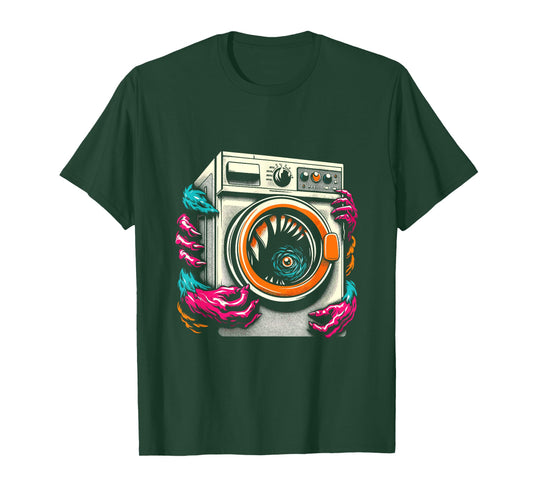 Washing Machine Monster - Funny Spooky Halloween Costume T-Shirt
