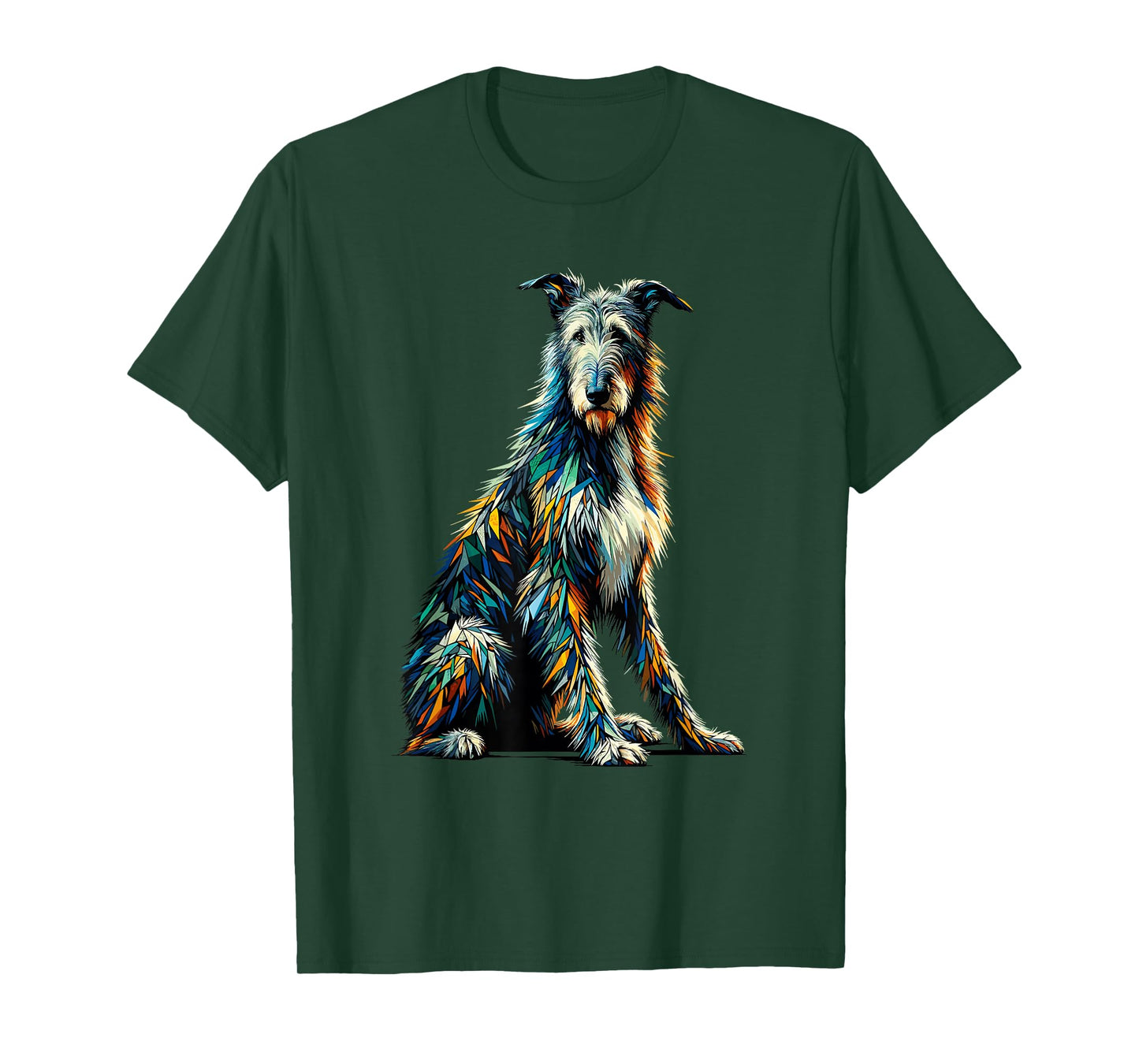 Polygon Art Irish Wolfhound T-Shirt