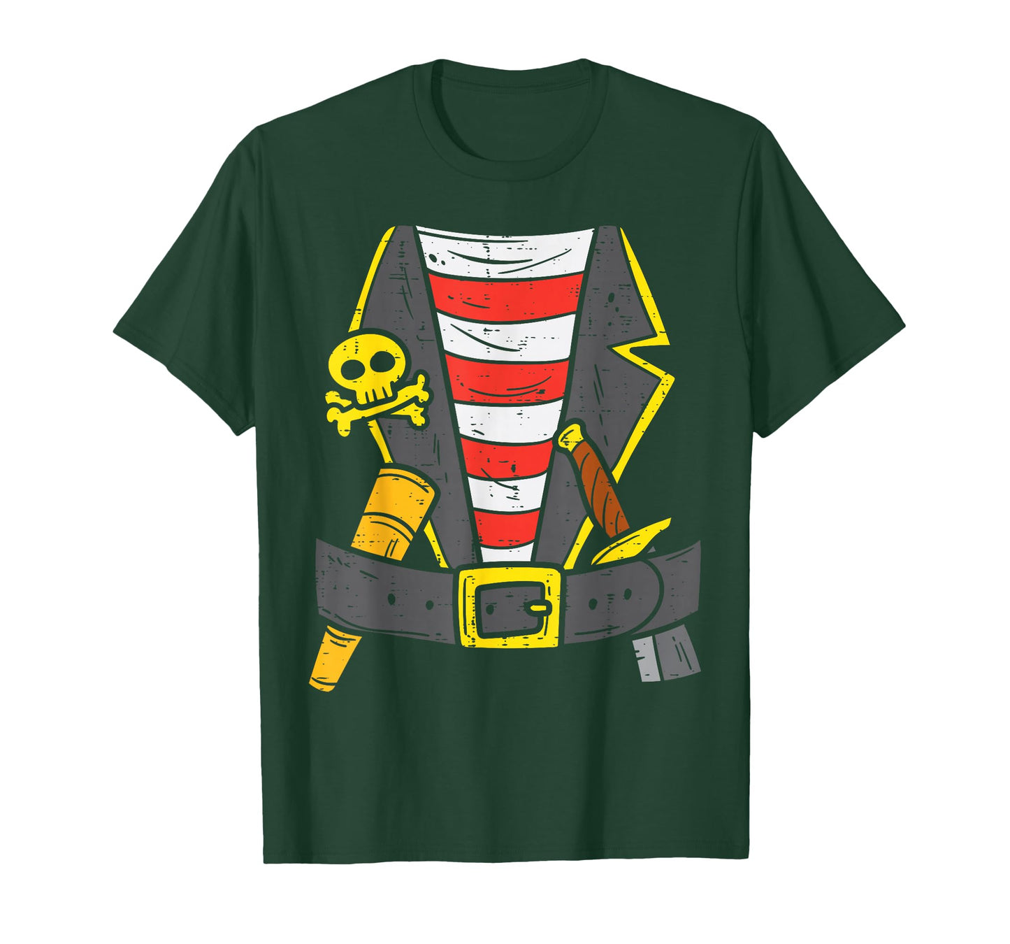 Buccaneer Pirate Carribean Costume Halloween Men Boys Kids T-Shirt