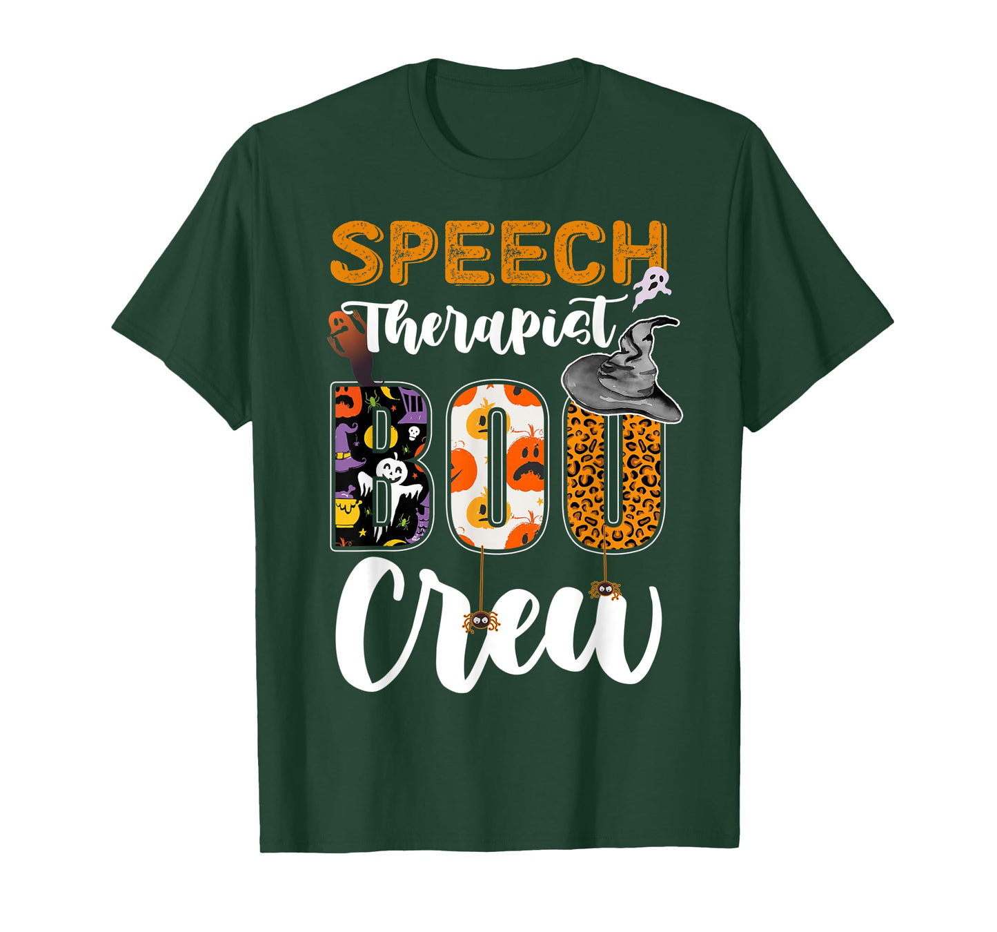 Speech Therapist Boo Crew Ghost Therapy Halloween Matching T-Shirt