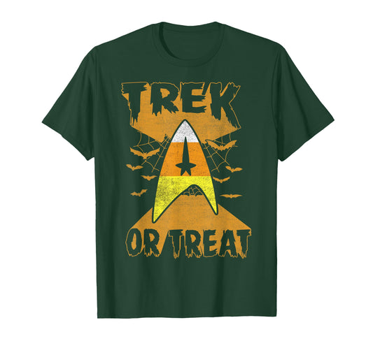 Star Trek Candy Corn Trek Or Treat Halloween T-Shirt