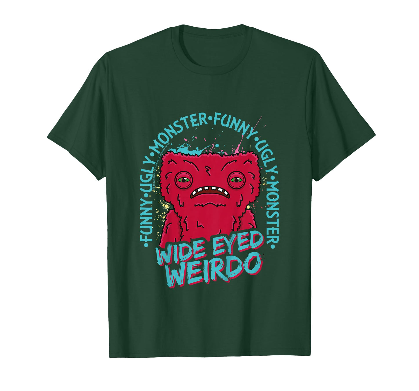 Kids Fuggler Wide Eyed Weirdo Originals Funny Ugly Monster Kids T-Shirt