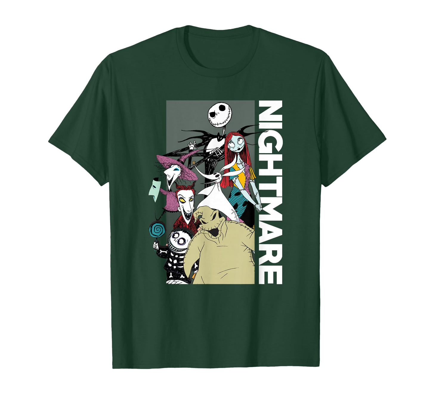 Disney The Nightmare Before Christmas Group Shot Poster T-Shirt
