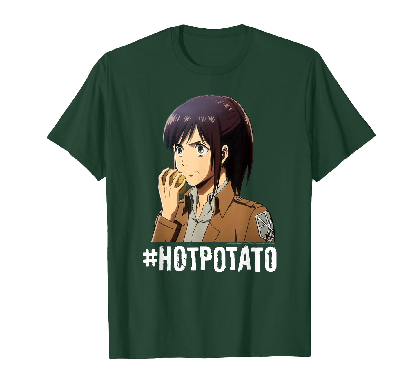 Attack on Titan #Hotpotato Potato Girl AOT Anime T-Shirt