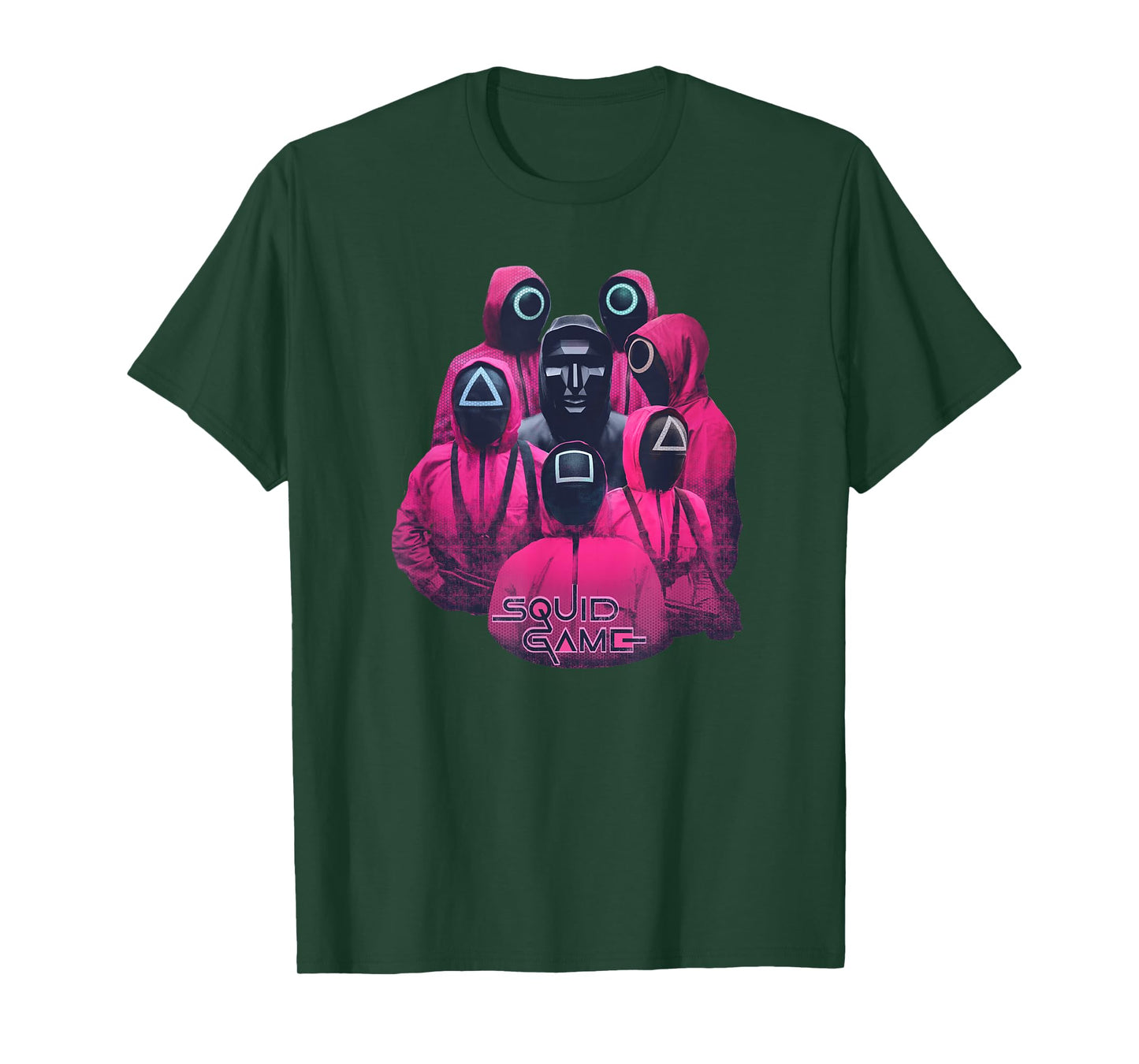Squid Game Front Man And Guards Ring T-Shirt