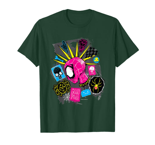 Marvel Spider-Man: Across The Spider-Verse Spider-Punk Head T-Shirt
